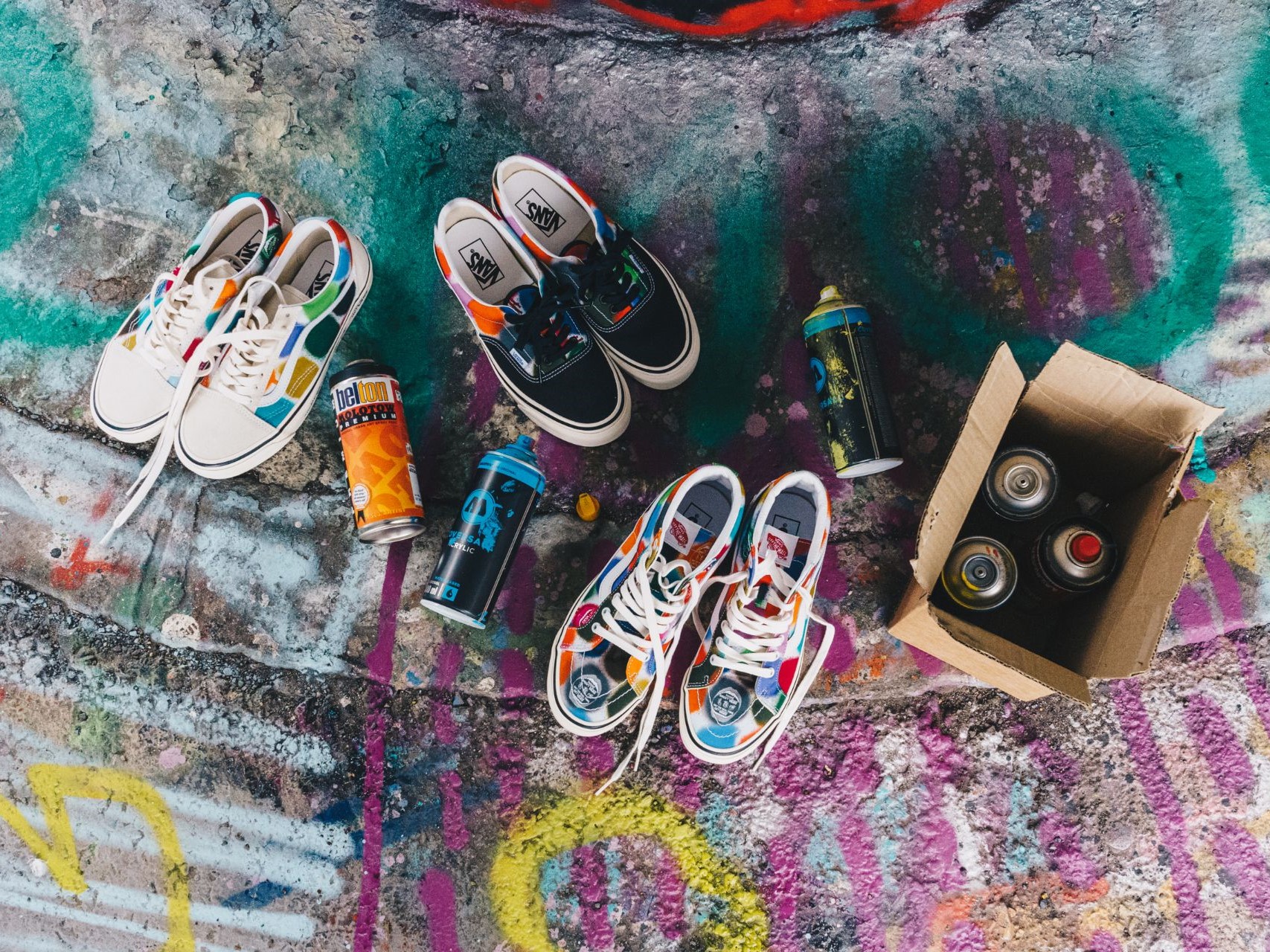 Vans aduce omagiu fenomenului graffiti cu pachetul Spray Spots